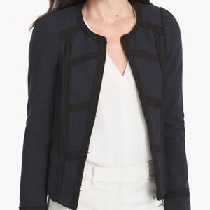 NWT White House Black Market Tweed Navy Blazer